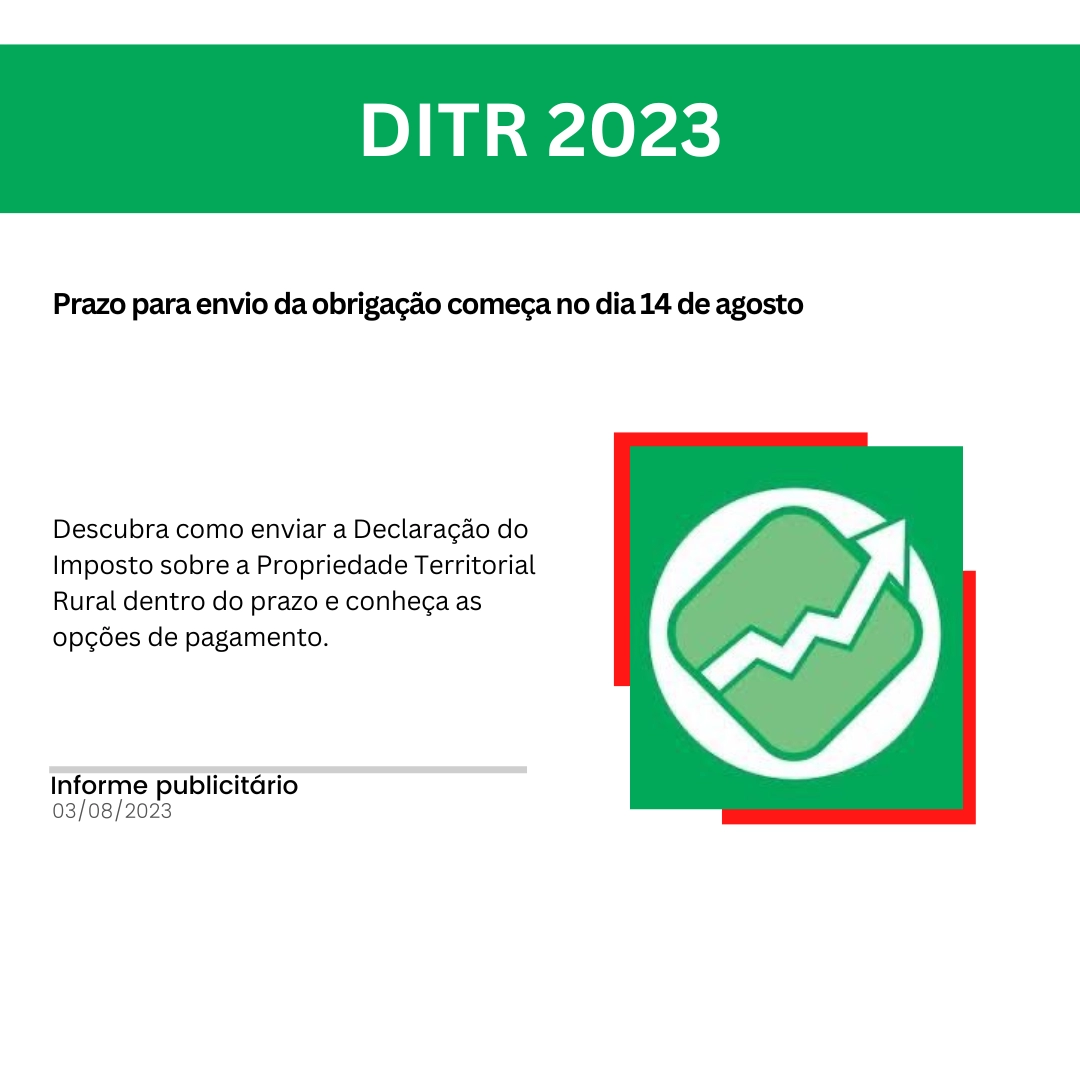 DITR 2023: prazo para envio da obrigação começa no dia 14 de agosto
