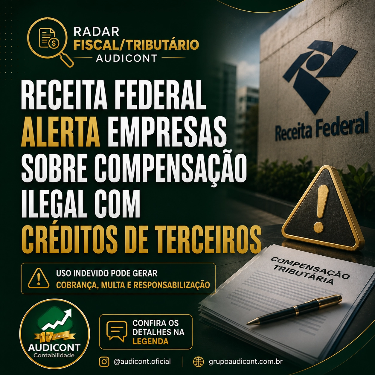 🚨 Radar Fiscal/Tributário AUDICONT