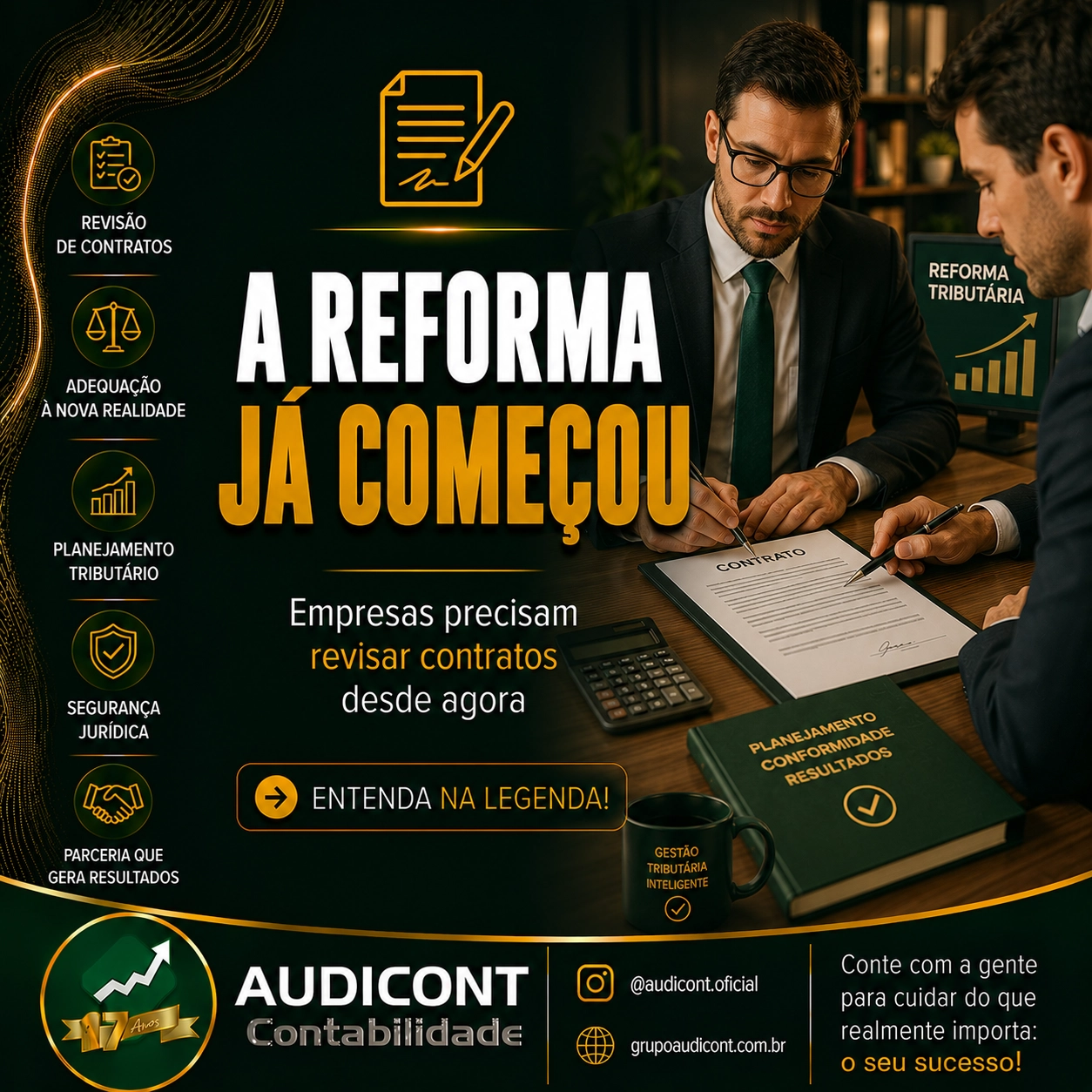 📑 A REFORMA JÁ COMEÇOU